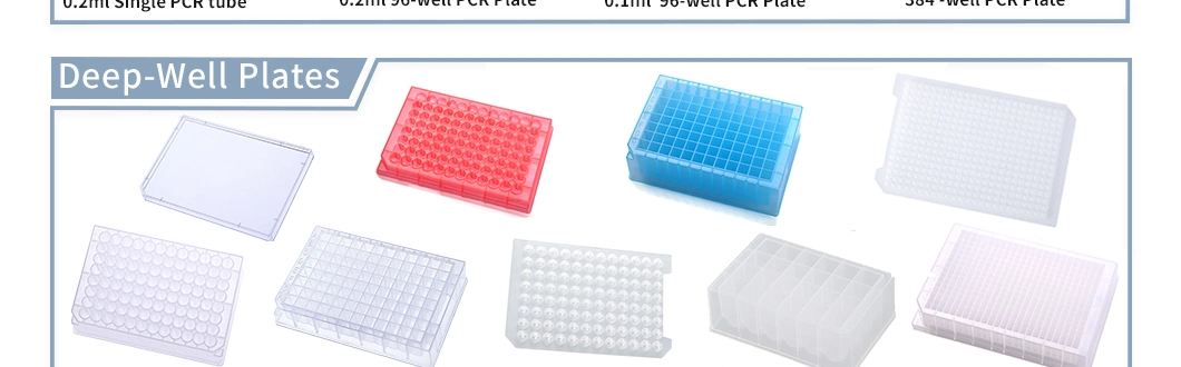 GEB 350ul Blue Low Retention Pre-Sterilized U-shaped Bottom Round 96 Well Cell Deep Well Plate Transparent Polypropylene Medical Biology Lab Consumables