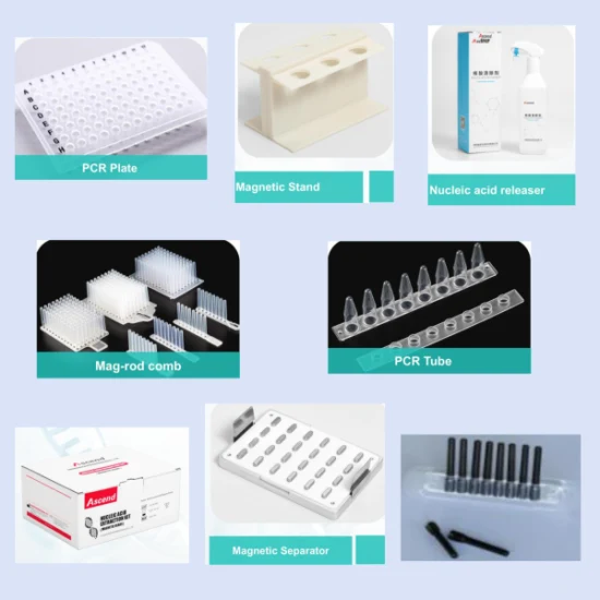 Consommables jetables de stabilité de haute précision d'extracteur nucléique automatique d'Aicd